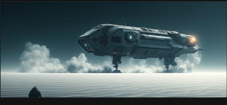Futuristic environment for virtual production